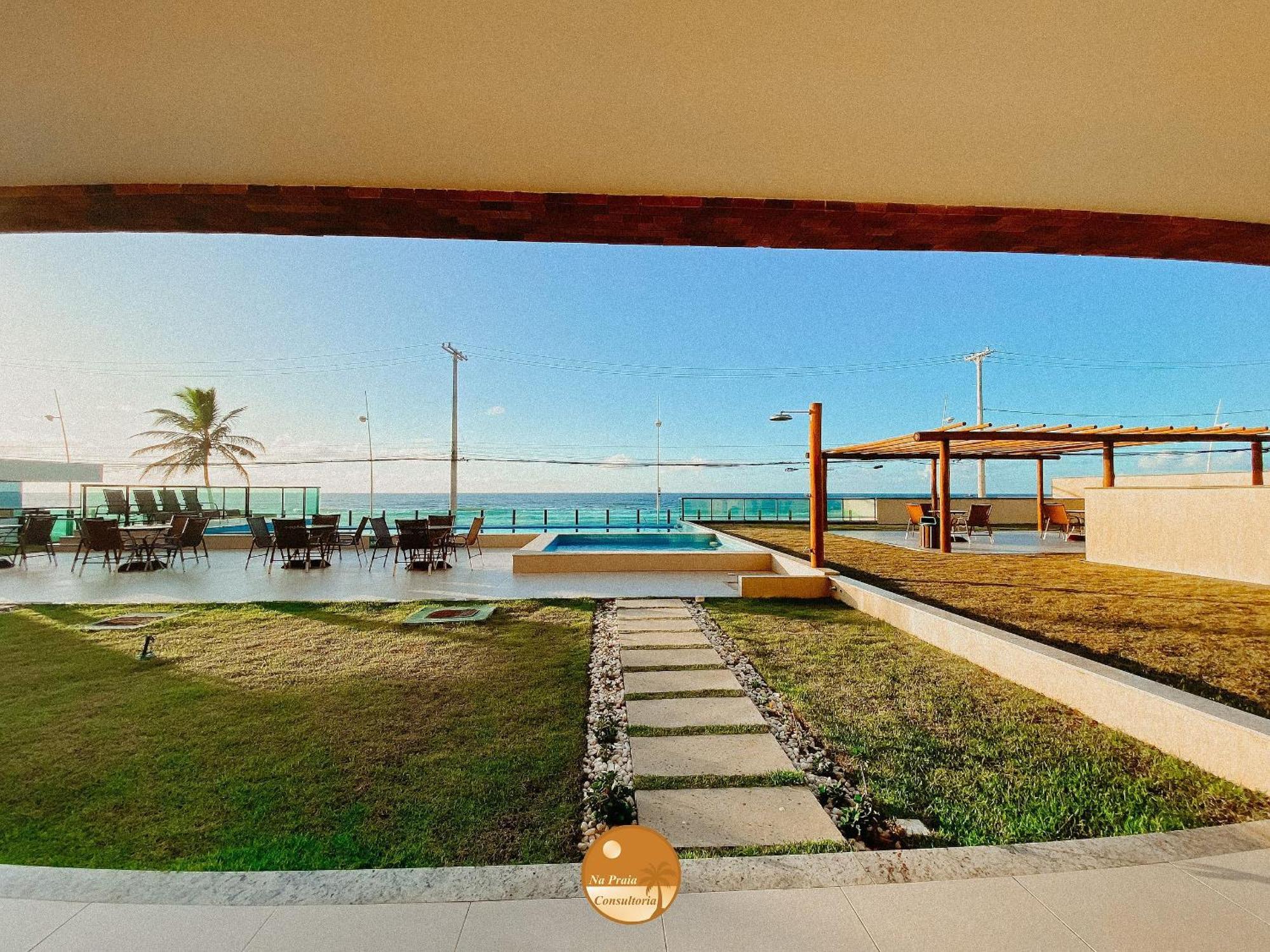 Pe Na Areia, Piscina Borda Infinita, Vaga De Garagem, Portaria 24 Hs Apartment ซัลวาดอร์ ภายนอก รูปภาพ