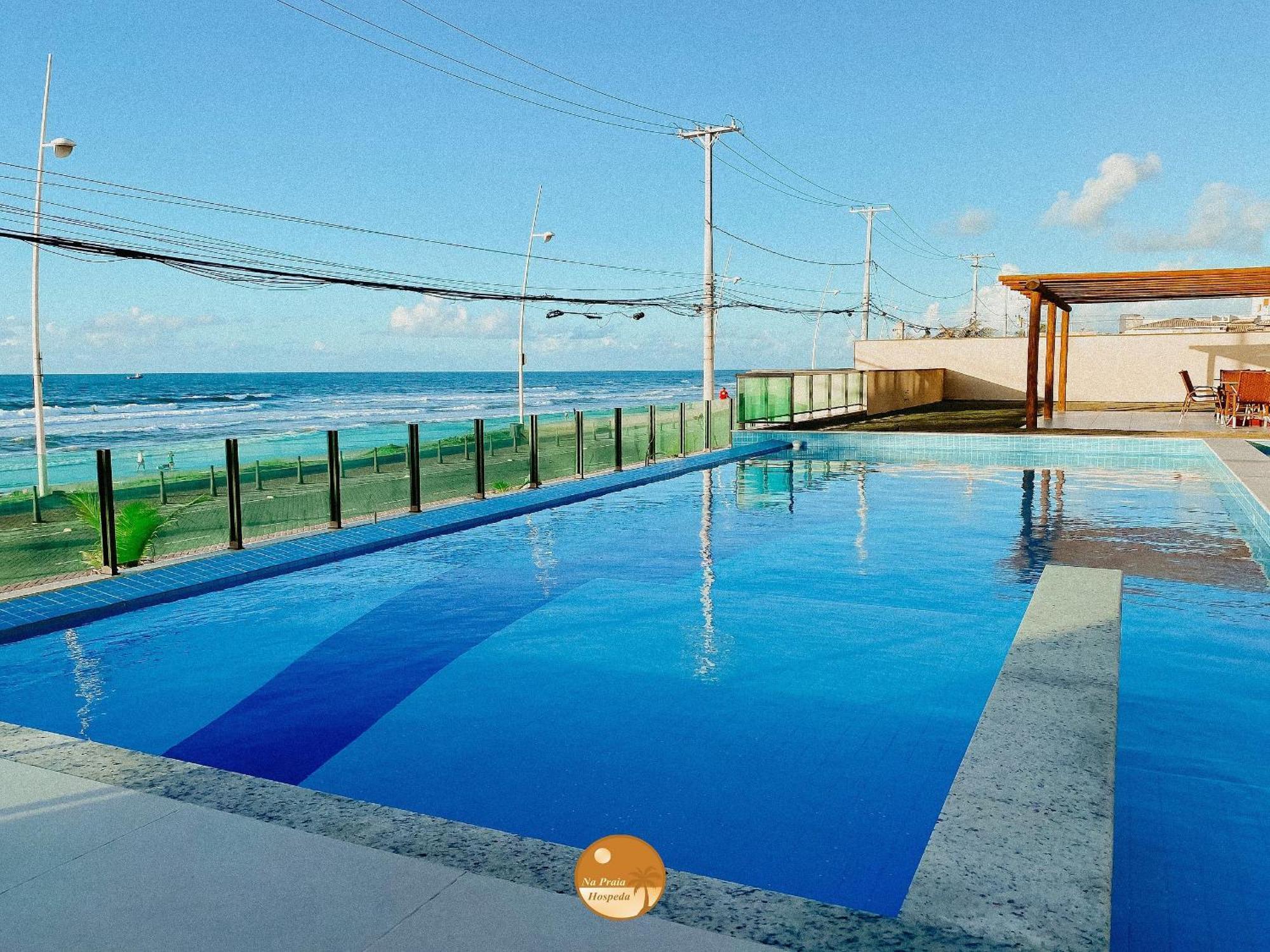 Pe Na Areia, Piscina Borda Infinita, Vaga De Garagem, Portaria 24 Hs Apartment ซัลวาดอร์ ภายนอก รูปภาพ
