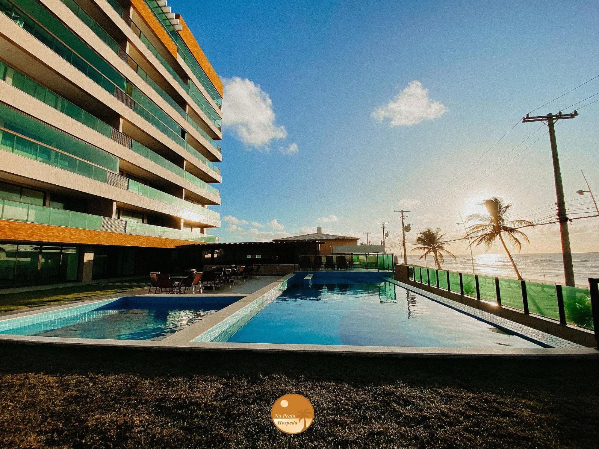 Pe Na Areia, Piscina Borda Infinita, Vaga De Garagem, Portaria 24 Hs Apartment ซัลวาดอร์ ห้อง รูปภาพ