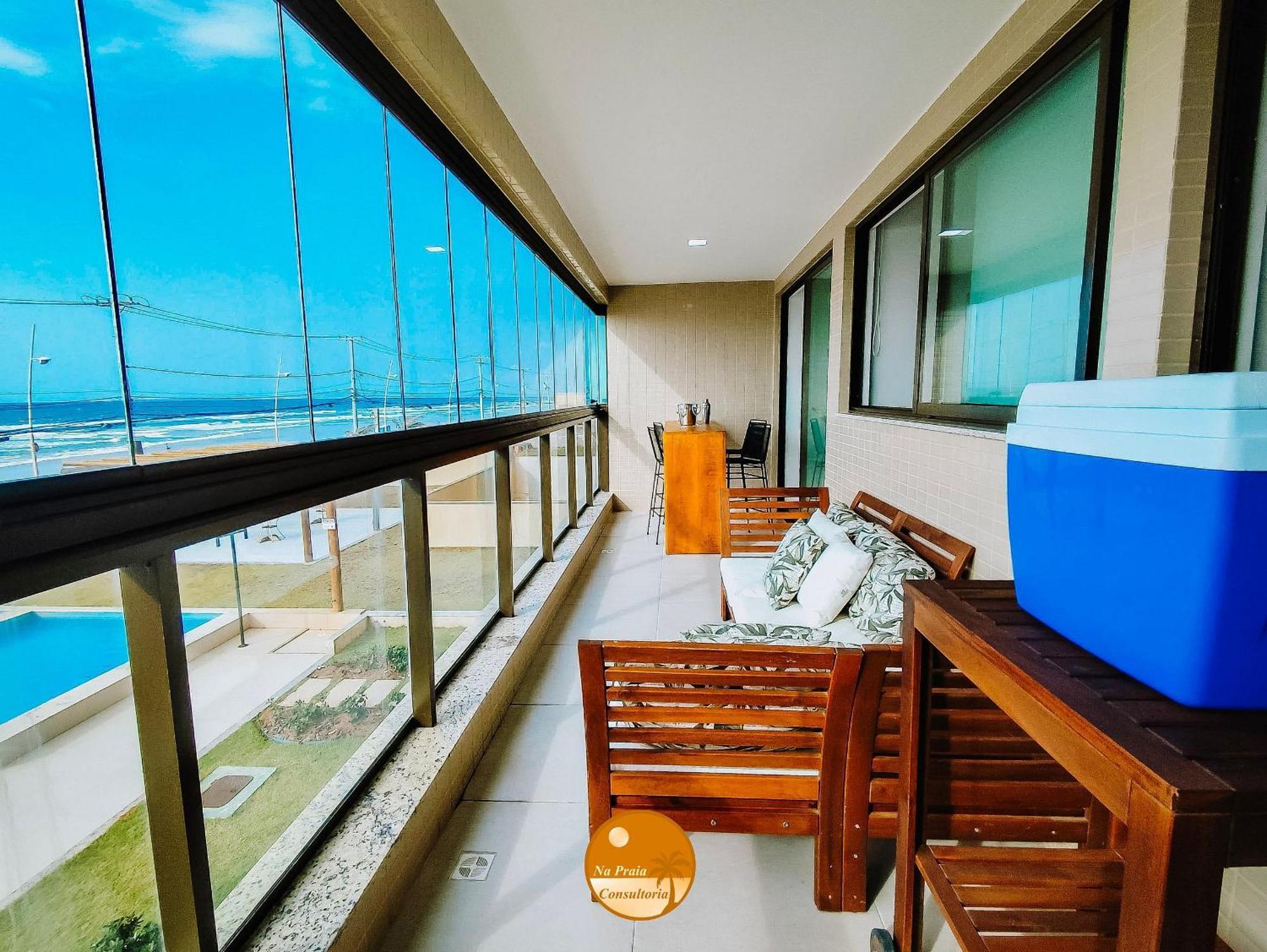 Pe Na Areia, Piscina Borda Infinita, Vaga De Garagem, Portaria 24 Hs Apartment ซัลวาดอร์ ห้อง รูปภาพ